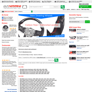 MINI Cooper Parts MINI Cooper Accessories OEM Repair Upgrade Performance Replacement Parts / OutMotoring