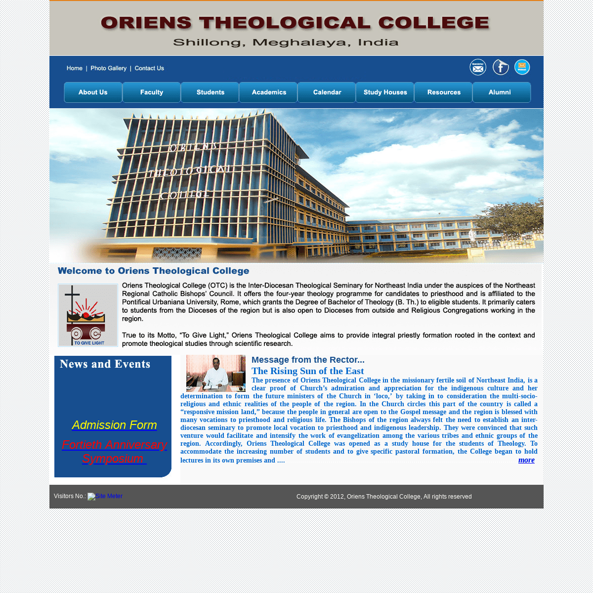 Welcome to Oriens Theological College