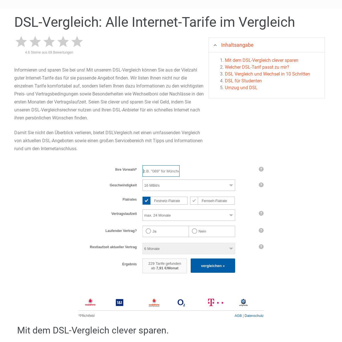 DSL-Vergleich: Vergleichen Sie sich jetzt zum günstigsten DSL-Tarif