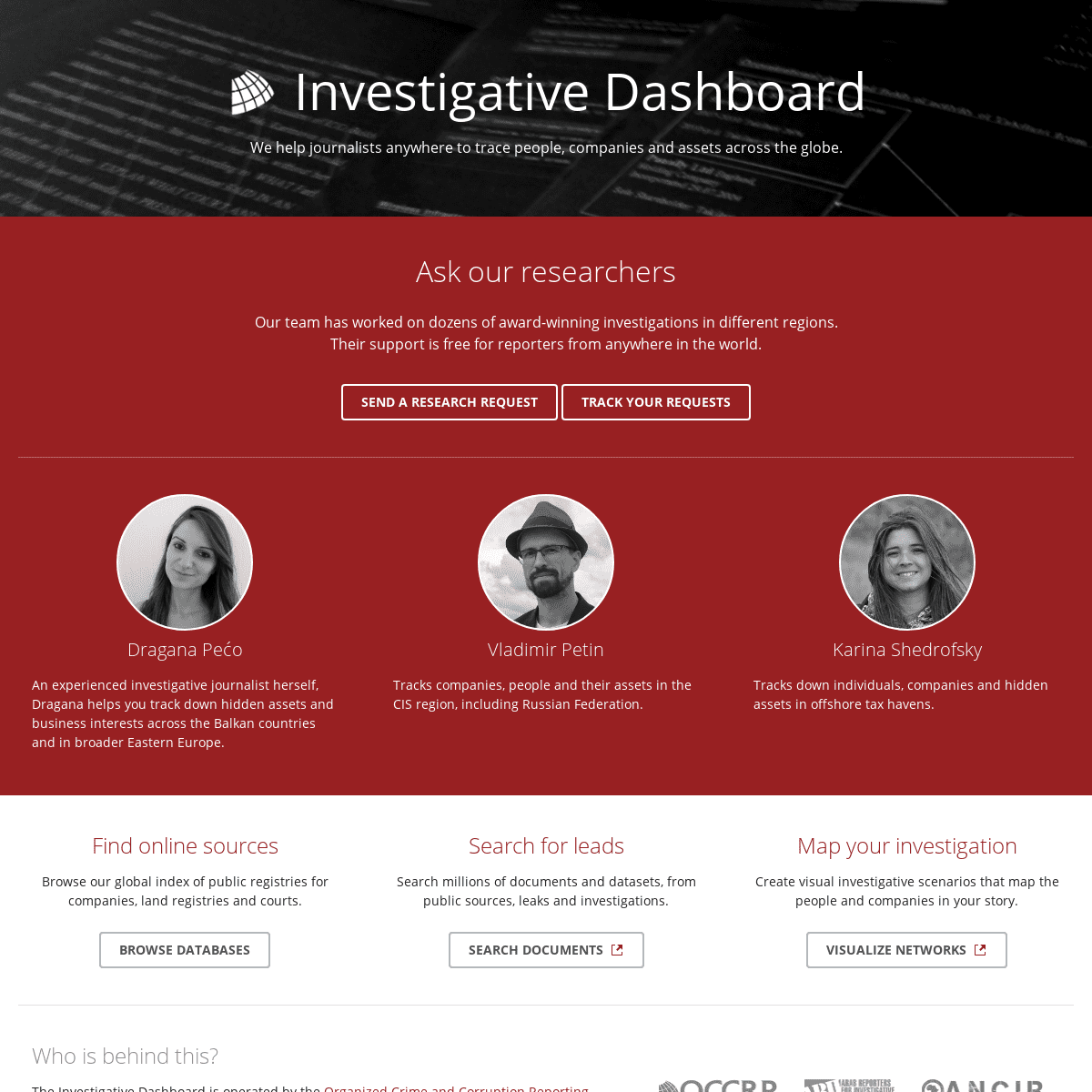 A complete backup of investigativedashboard.org