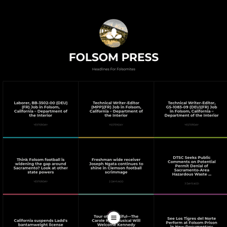 Folsom Press | The Best Source for Headline Readers