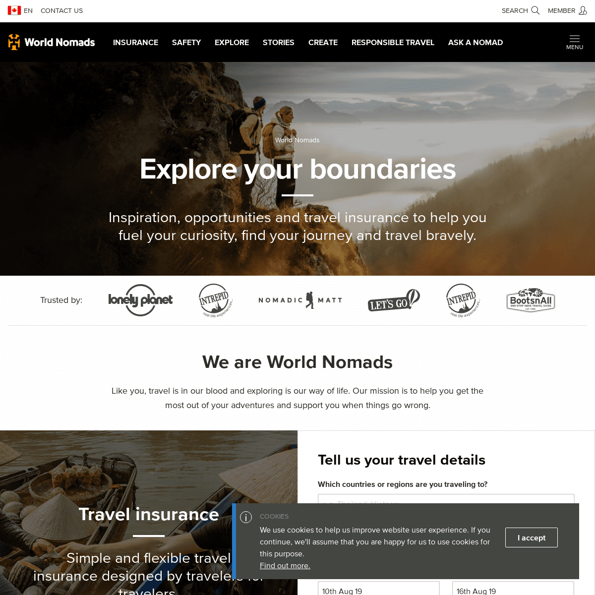 World Nomads - Explore Your Boundaries
