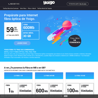 Ofertas Internet Yoigo: Fibra Óptica, ADSL y Tarifas Móviles al Mejor Precio