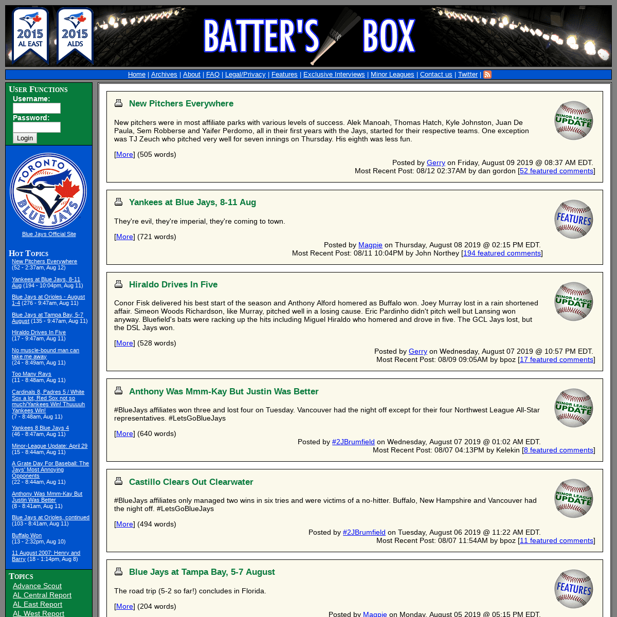 Batter's Box Interactive Magazine - Baseball news and analysis from a Canadian perspective