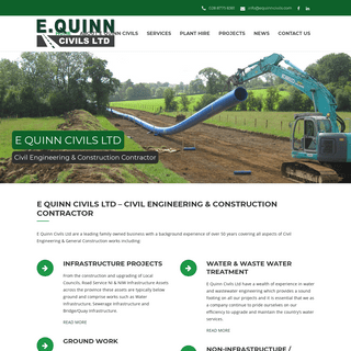 E Quinn Civils Ltd - Civil Engineering & Construction Contractor