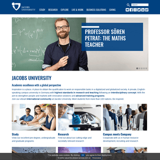 Jacobs University - Inspiration is a Place |