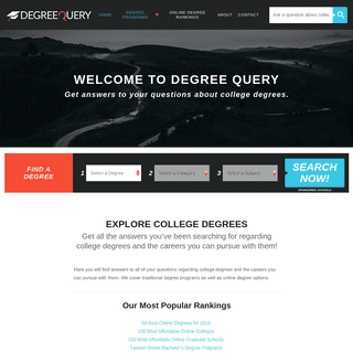 DegreeQuery.com - Answers to questions about college degrees