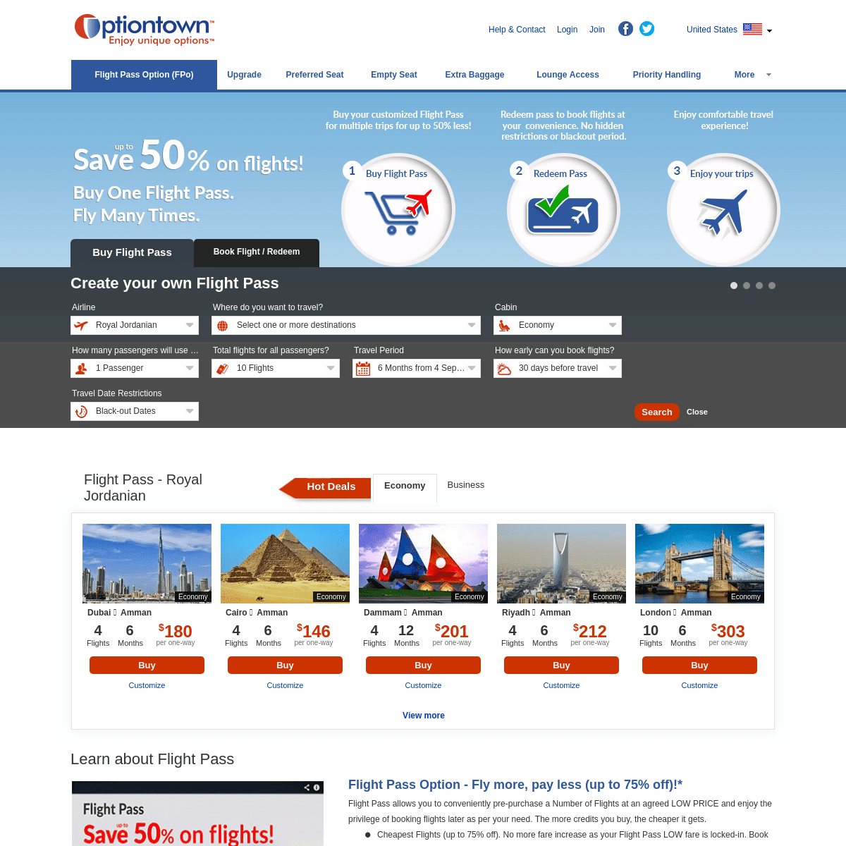 Flights at 50% discount, cheap fares, great deals. Buy flights in bulk at less than HALF price!