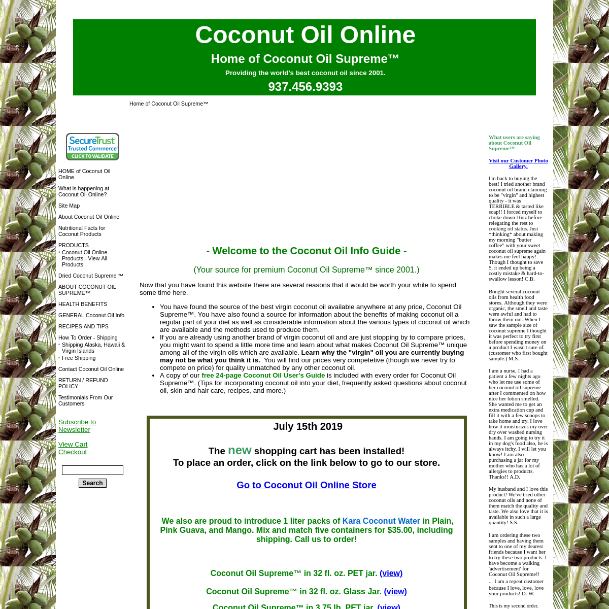 A complete backup of coconutoil-online.com