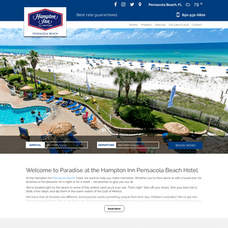 Pensacola Beach Hotel | Hampton Inn | On the Beach FL