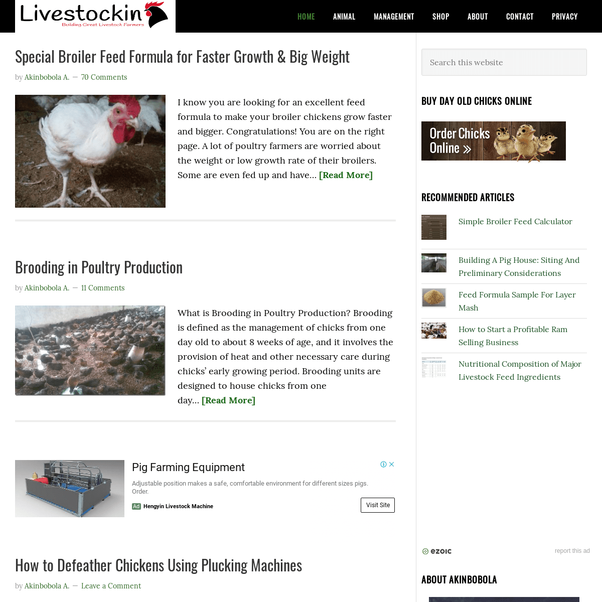 Livestocking | Online Hub For Livestock Farmers To Produce Poultry, Pig, Cattle, Sheep, Goat & Rabbit