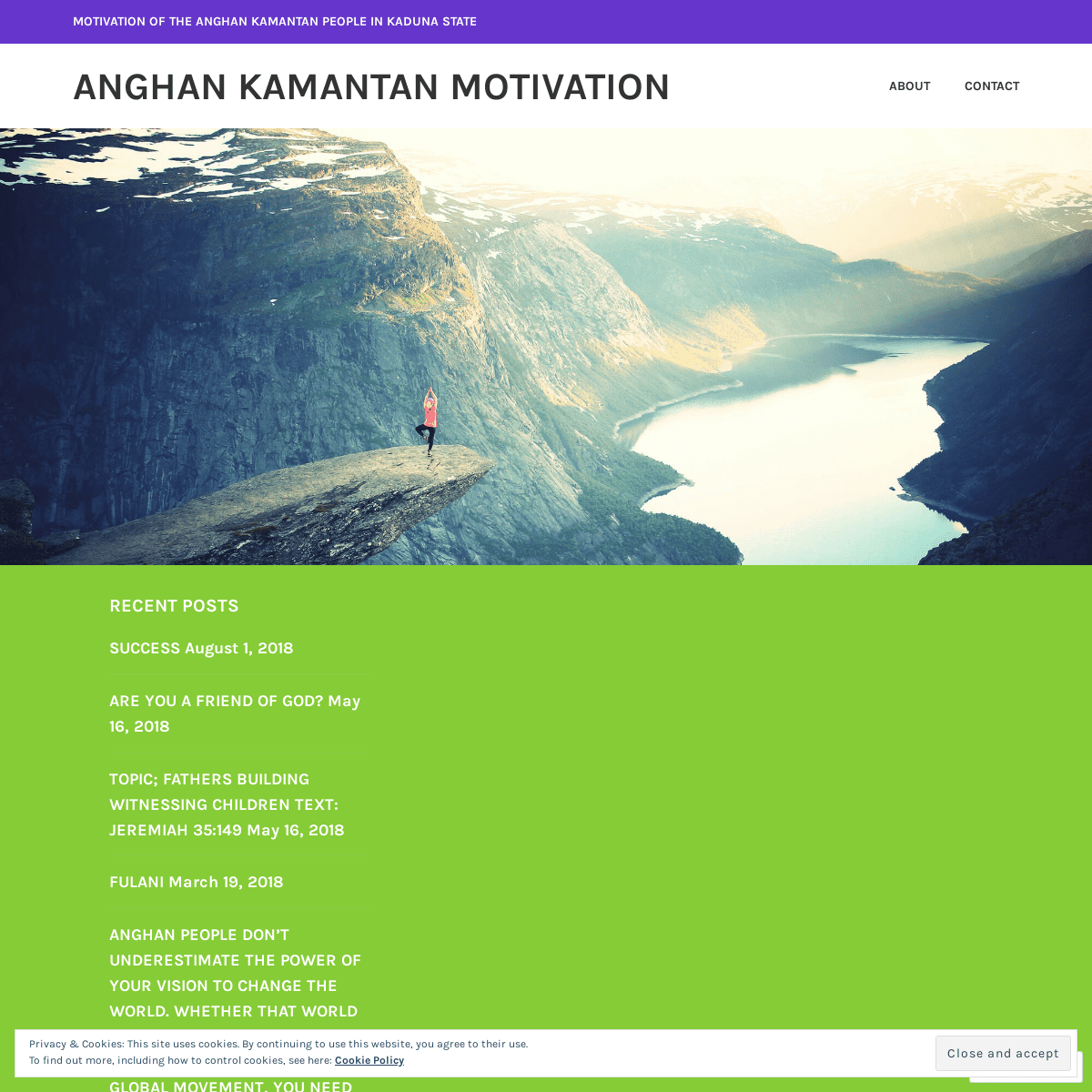 Anghan kamantan motivation – motivation of the Anghan kamantan people in Kaduna state
