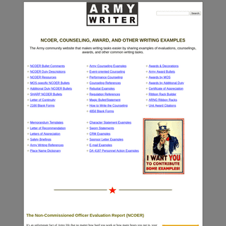 A complete backup of armywriter.com