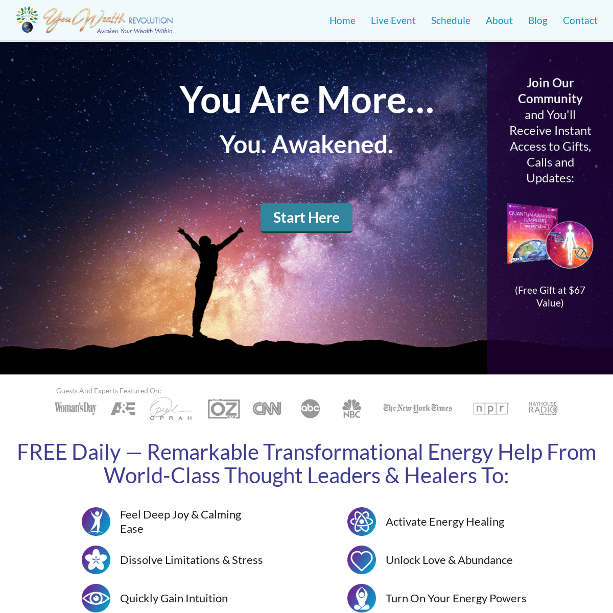 #1 Free Transformational Energy Healing and Meditation — You Wealth Revolution