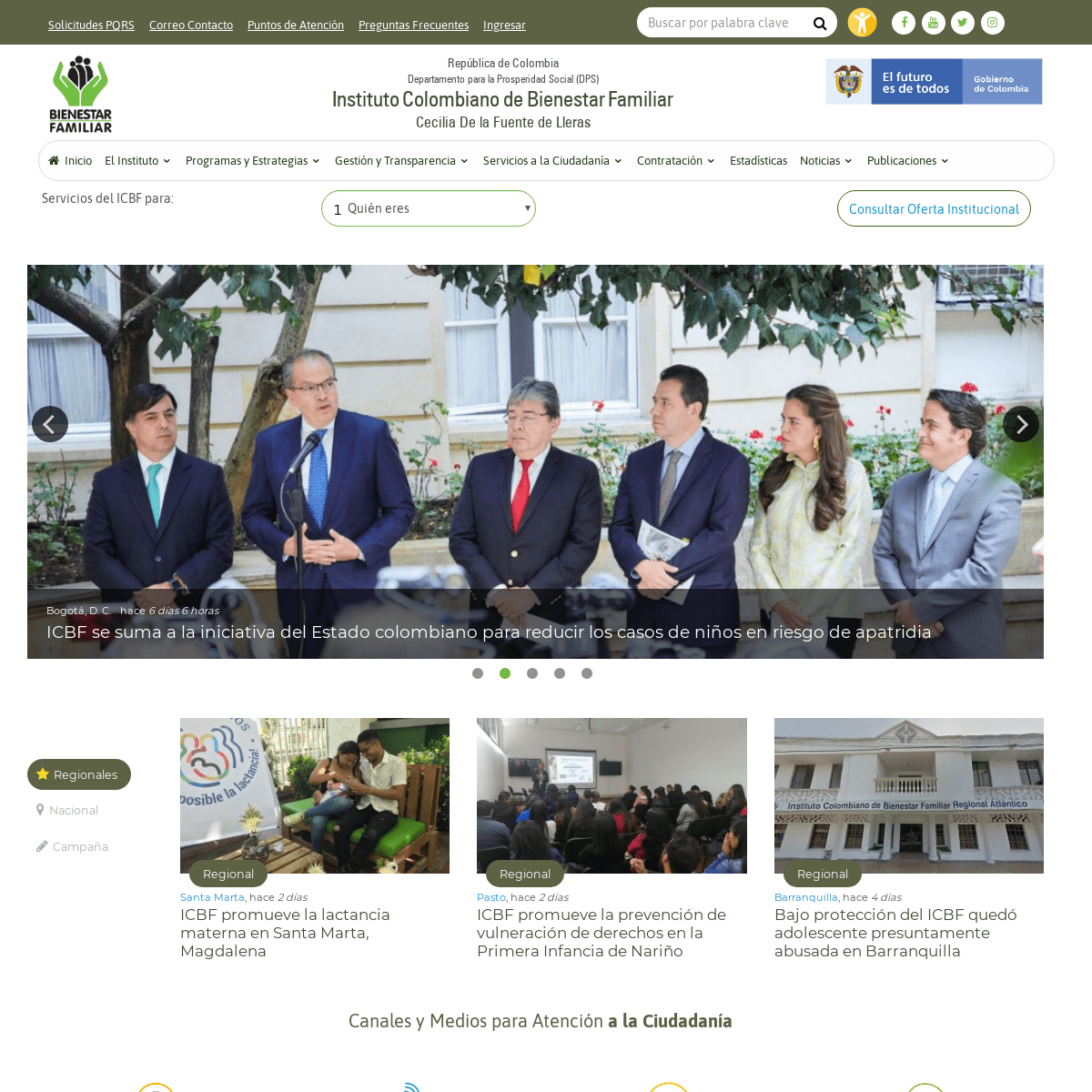 Portal ICBF - Instituto Colombiano de Bienestar Familiar ICBF |