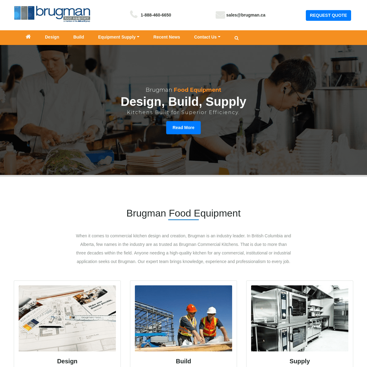 Brugman Food Equipment - Kitchens Built for Superior Efficiency