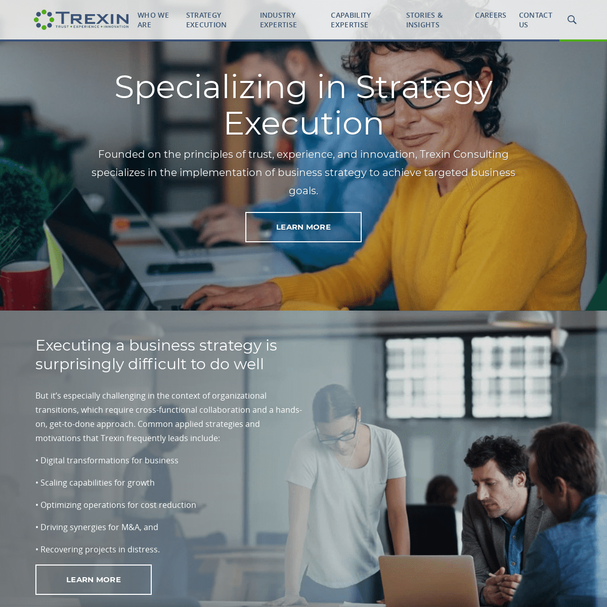 Trexin Consulting | Specializing in Strategy Execution