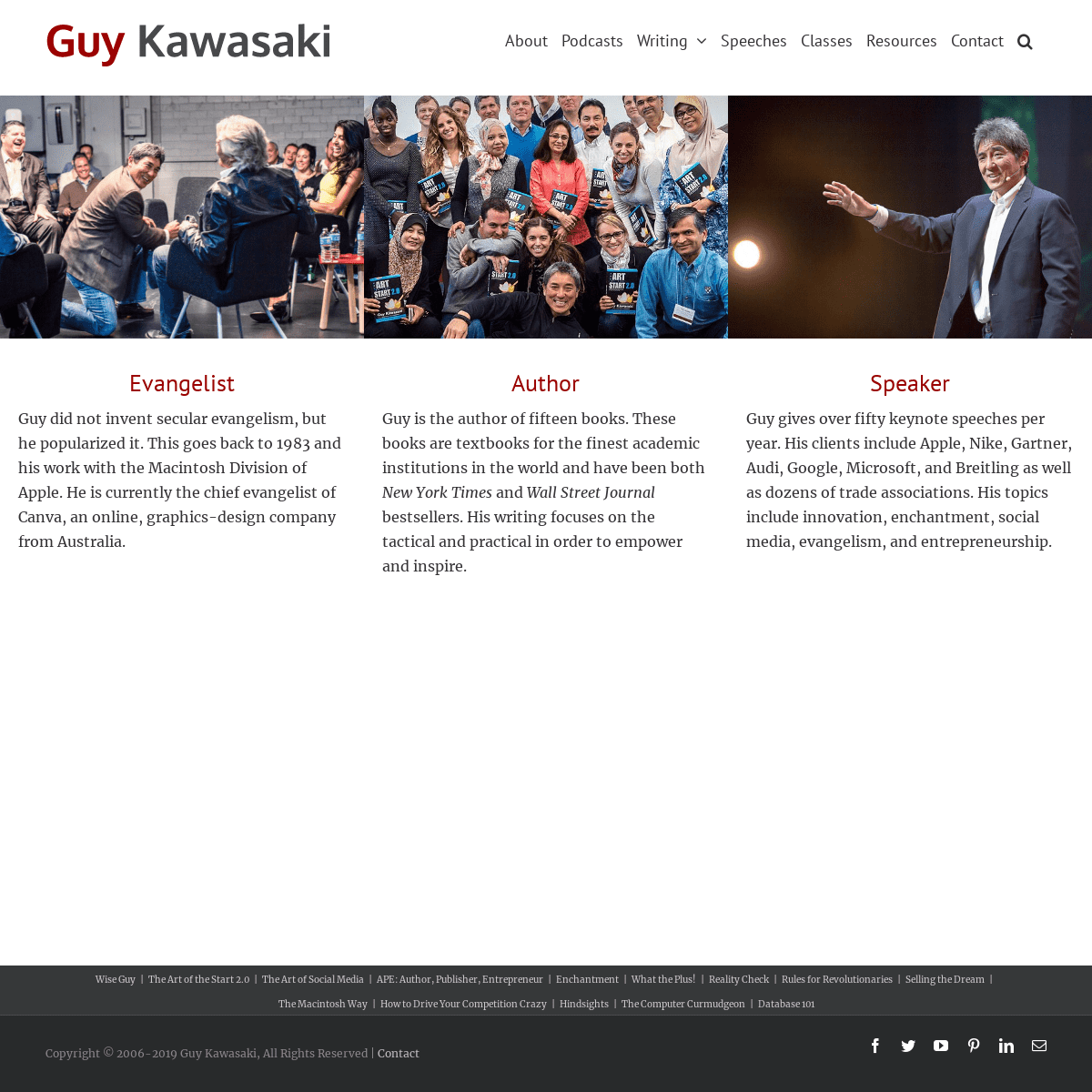 A complete backup of guykawasaki.com