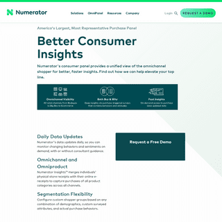 Consumer Panel Data - Powered by InfoScout OmniPanel | Numerator