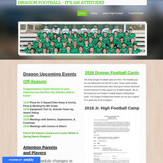 A complete backup of dragonfootball.weebly.com