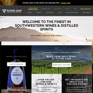 Southwestern Arizona Wines & Distilled Spirits | Flying Leap Vineyards and Distillery
