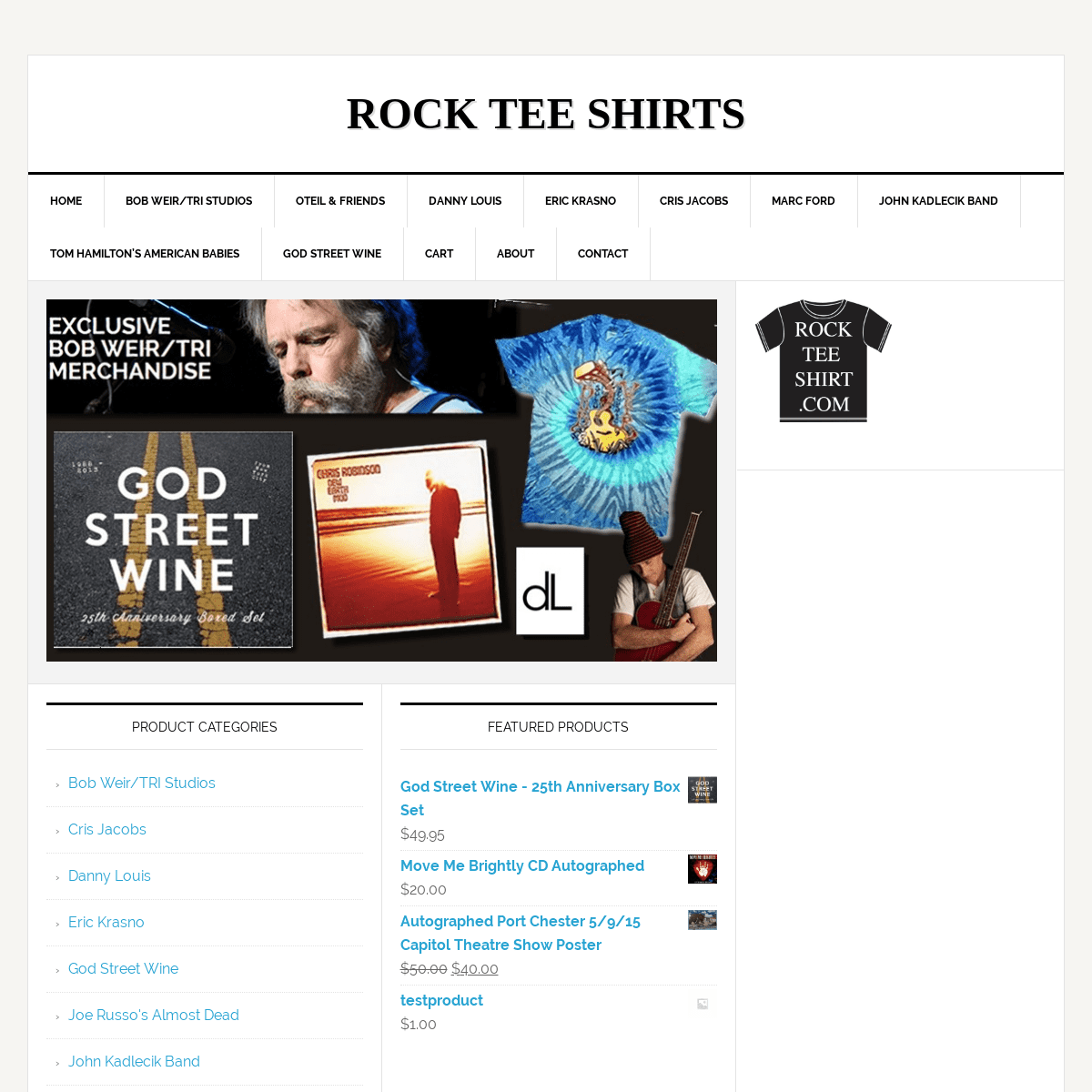 Home - Rock Tee Shirts