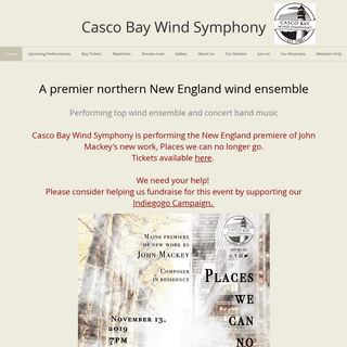 A complete backup of cascobaywindsymphony.org