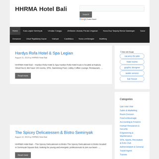 HHRMA Hotel Bali Job Career~Lowongan Kerja Hotel di Bali