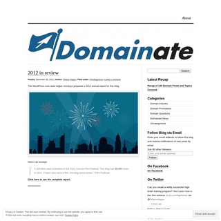 A complete backup of domainate.wordpress.com