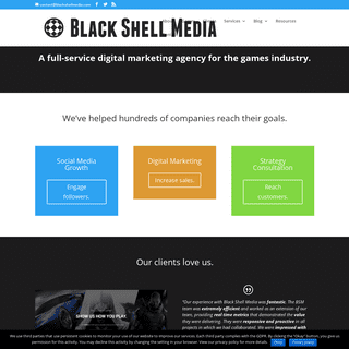 Black Shell Media - An indie game marketing and PR studio