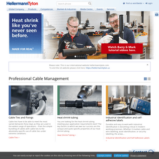 Cable management solutions: cable ties, heat shrink tubing and more | HellermannTyton