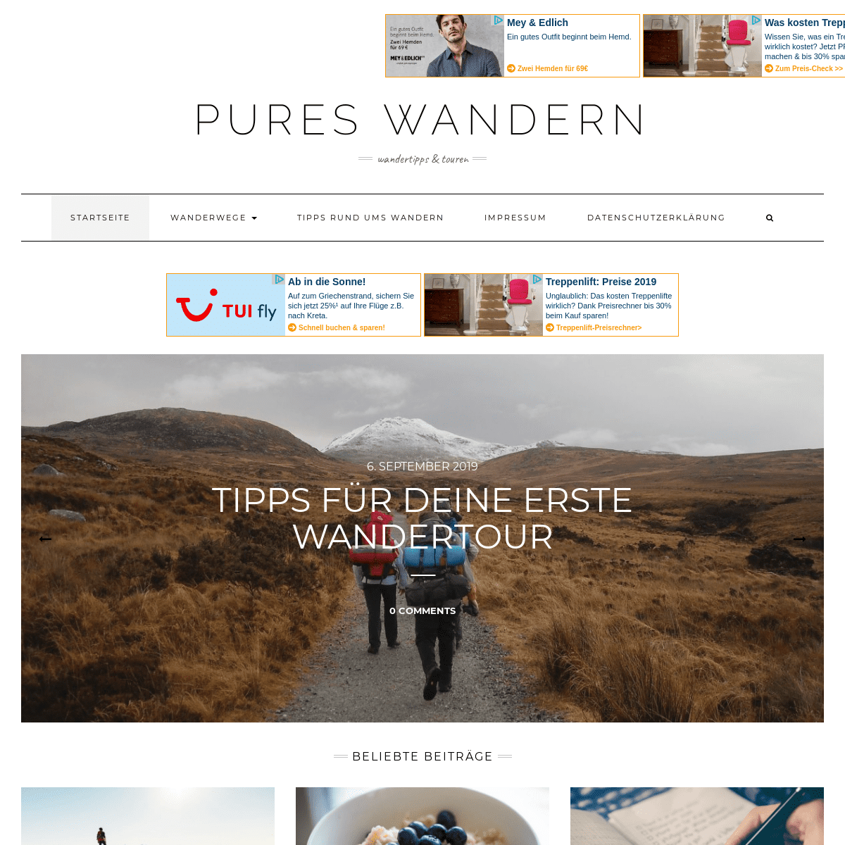 Pures Wandern - Wandertipps & Touren