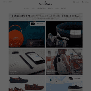 SECRETSALES | Discount Designer Brands - Fashion, Homeware, Tech & More