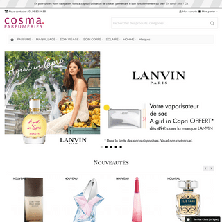 Parfumerie en ligne : Parfum, Maquillage, Soins  | Cosma Parfumeries