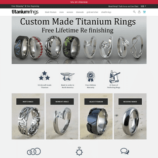 Titanium Rings - Custom Crafted In North America