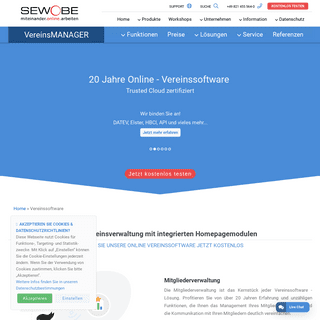  Online Vereinssoftware und Buchhaltungssoftware - SEWOBE