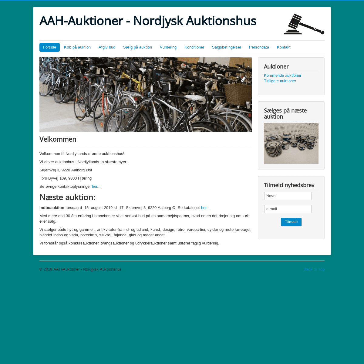 AAH-Auktioner - Nordjysk Auktionshus - Forside