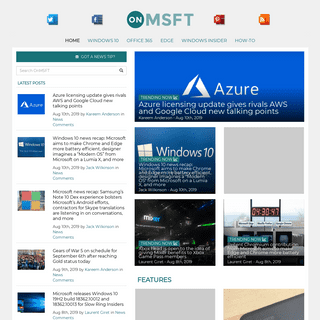 OnMSFT.com Your top source for Microsoft  news and information - Formerly WinBeta.orgOnMSFT.com