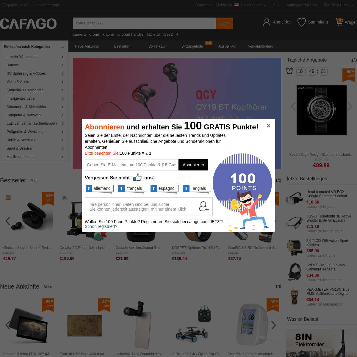 Online Einkaufen für Cool Gadegets, RC Drohnen - Cafago.com