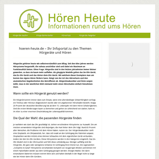 A complete backup of hoeren-heute.de