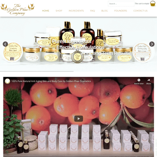 Natural Skincare Products - The Golden Phae Company