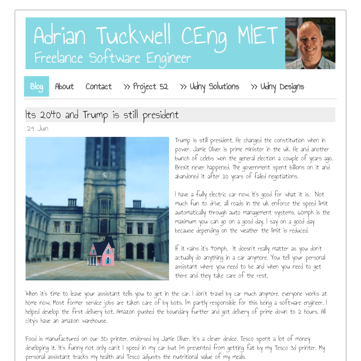 Software Engineer - Adrian Tuckwell CEng MIET - Chartered Engineer