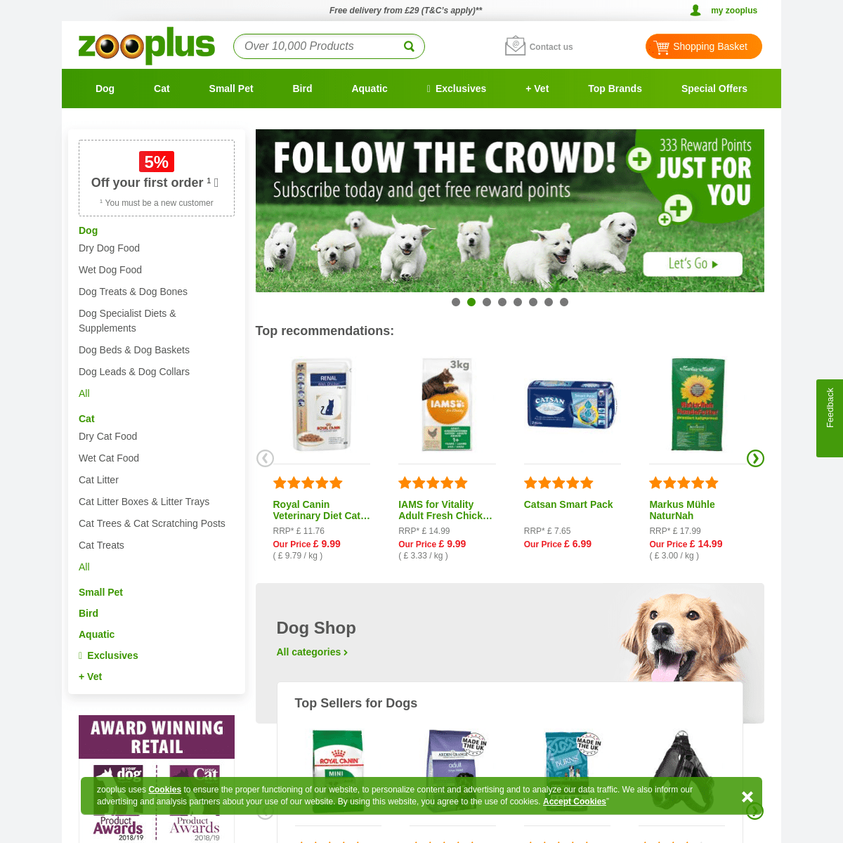 A complete backup of zooplus.co.uk
