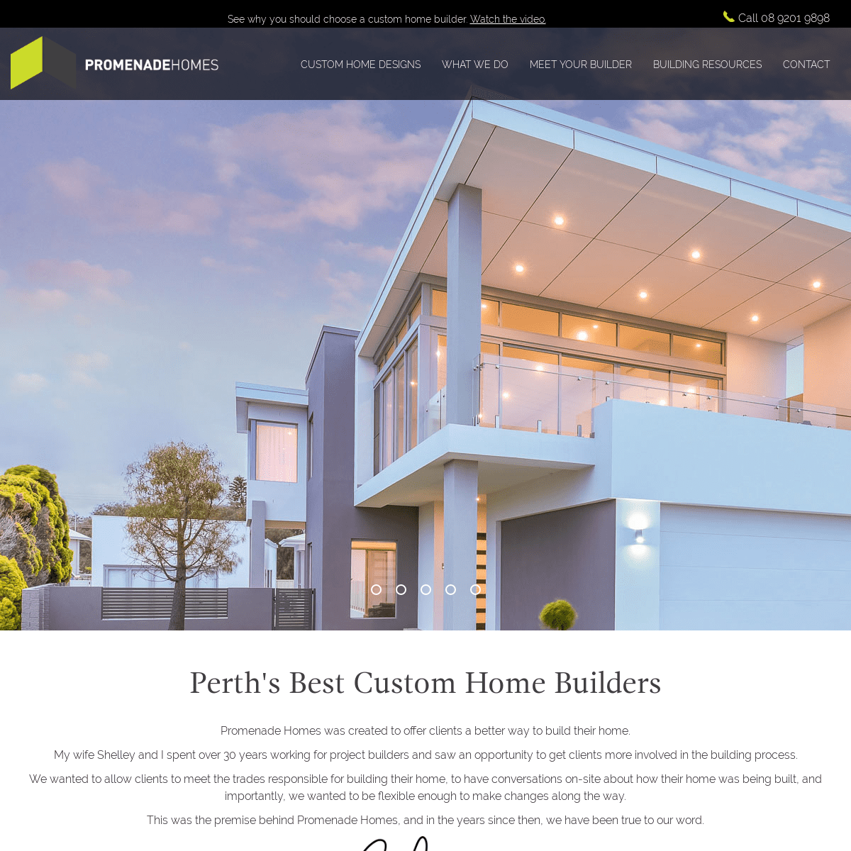 Promenade Homes | Custom Home Builders Perth
