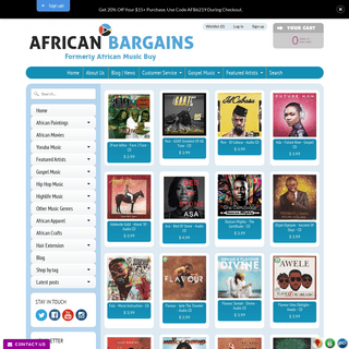 African Bargains | African Music, Movies And Accessories