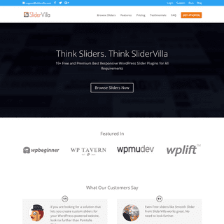 SliderVilla - Best Responsive WordPress Sliders for Better Web