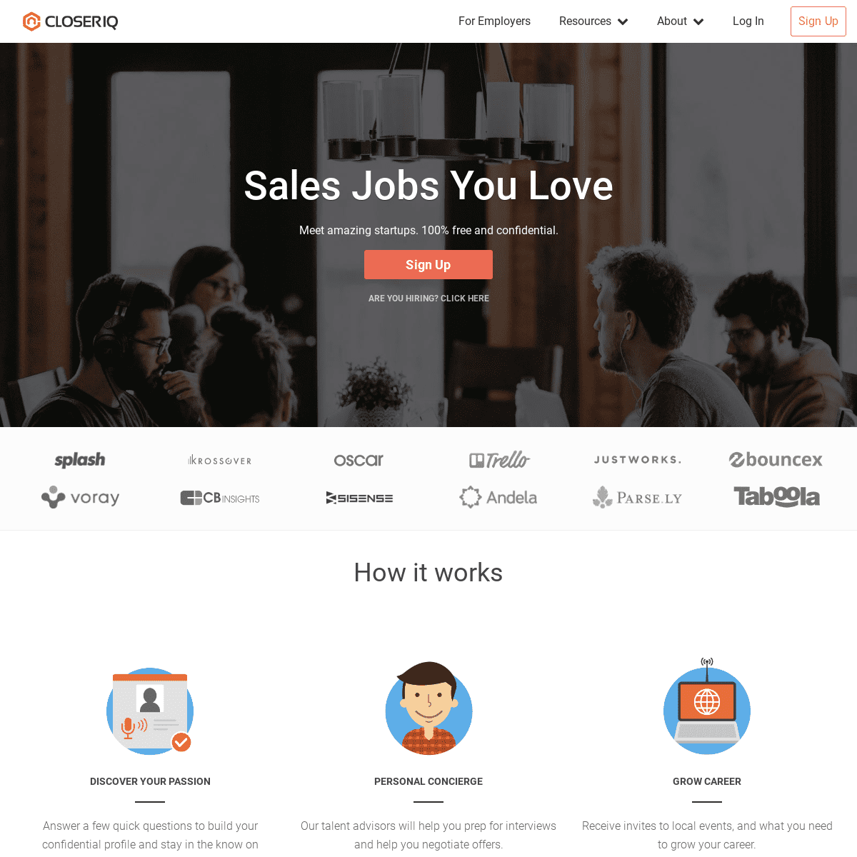 CloserIQ - Startup Sales Jobs You Love