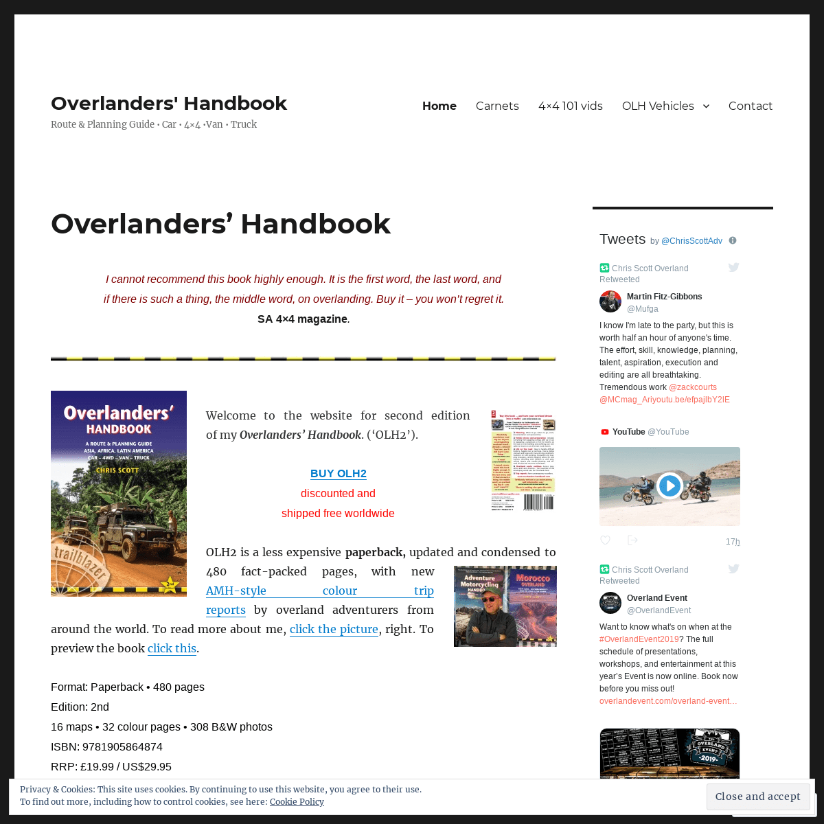 Overlanders' Handbook – Route & Planning Guide • Car • 4×4 •Van • Truck