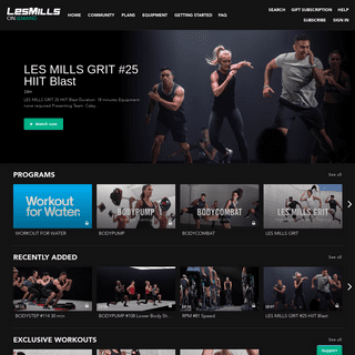 Browse - LES MILLS ON DEMAND