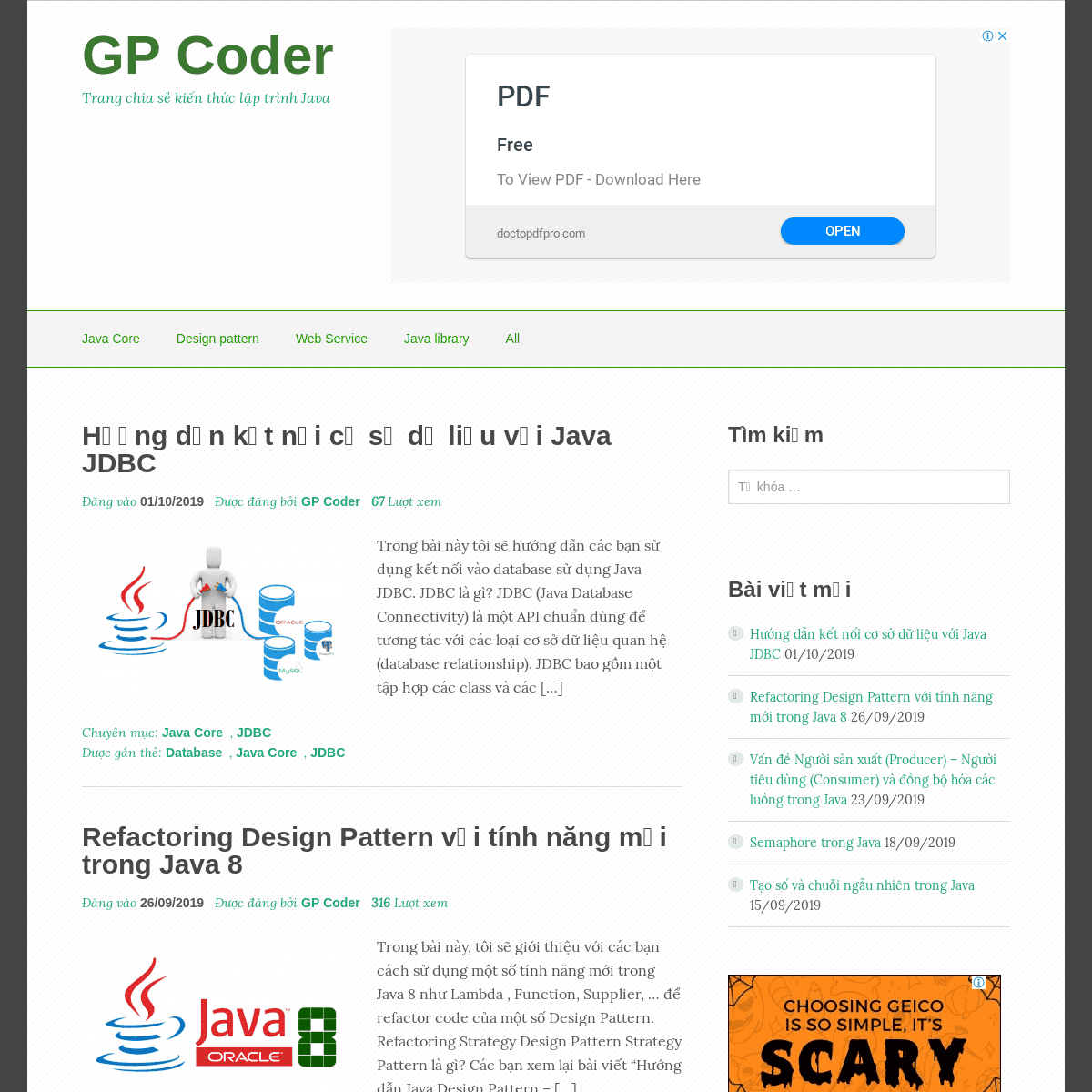 GP Coder - Trang chia sẻ kiến thức lập trình Java